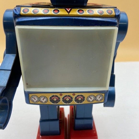 Vintage 1960s Space Explorer Tin TV Robot Horikawa Japan Not - Picture 5 of 8